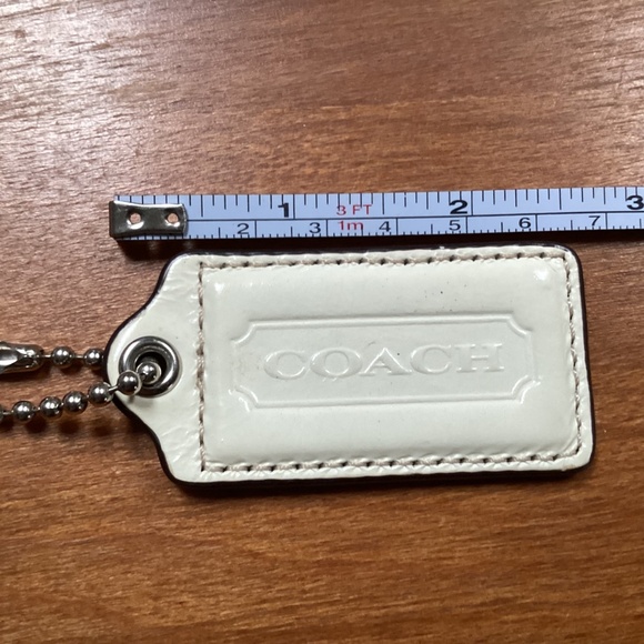Coach Off White Bag Tag/Hang Tag/ Bag Charm - Picture 2 of 8